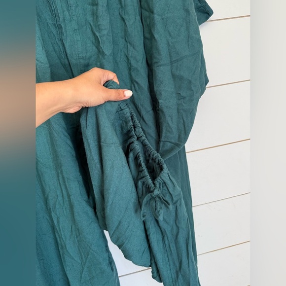 NWOT Free People Milo One-Piece  Oversized Dolman Sleeve Linen Viscose Jumpsuit - Picture 7 of 11